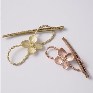 Lilla Rose Posie Flexi Hair Clip Rose Gold Sz SM